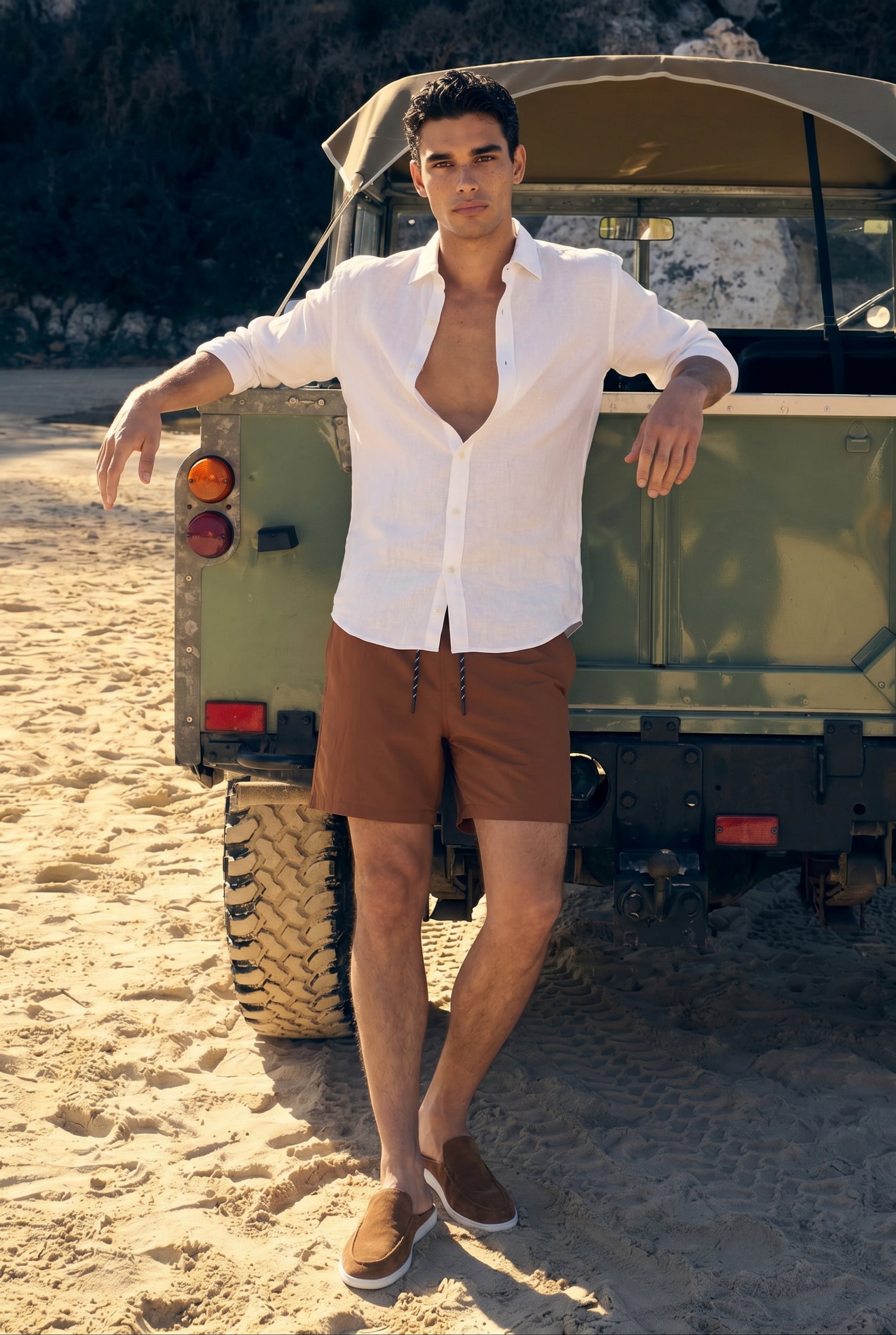 Yacht Suede Mule Brun