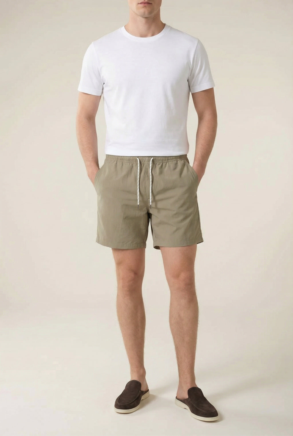 Portofino nylonbadeshorts khaki