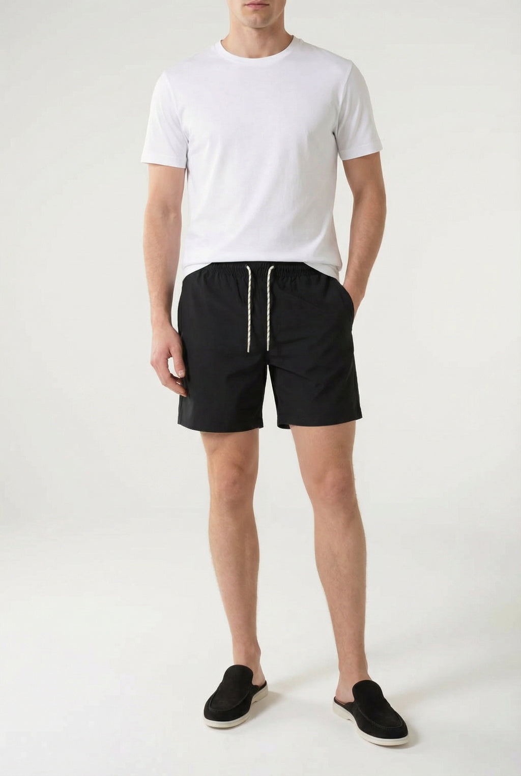 Portofino nylon badeshorts sort