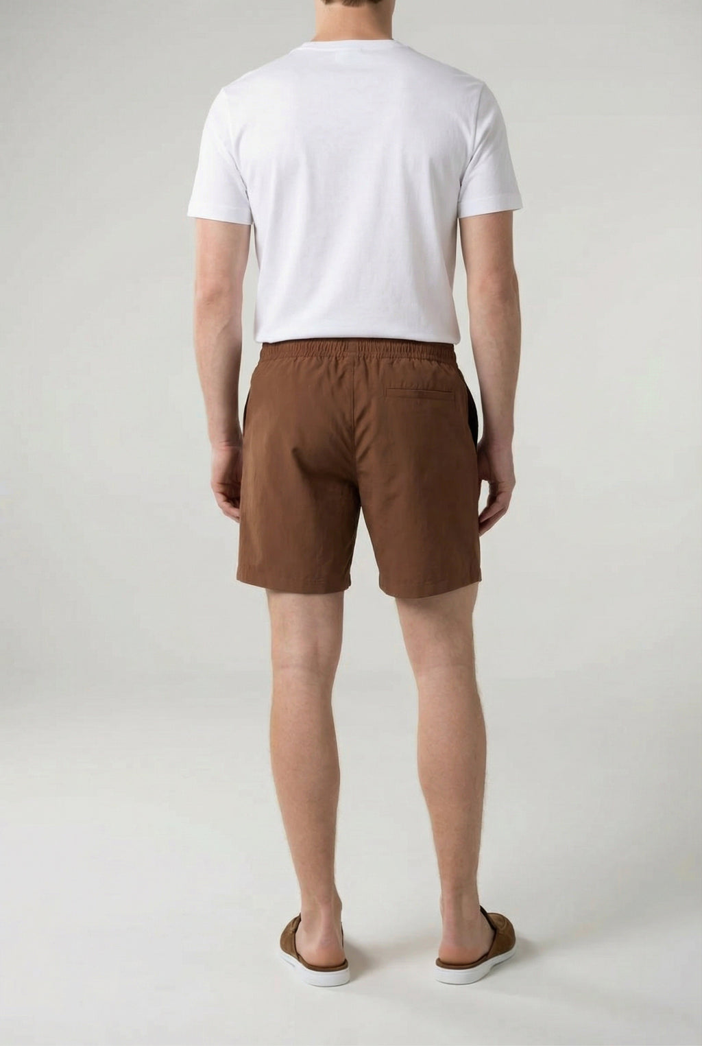 Portofino nylon badeshorts terracotta