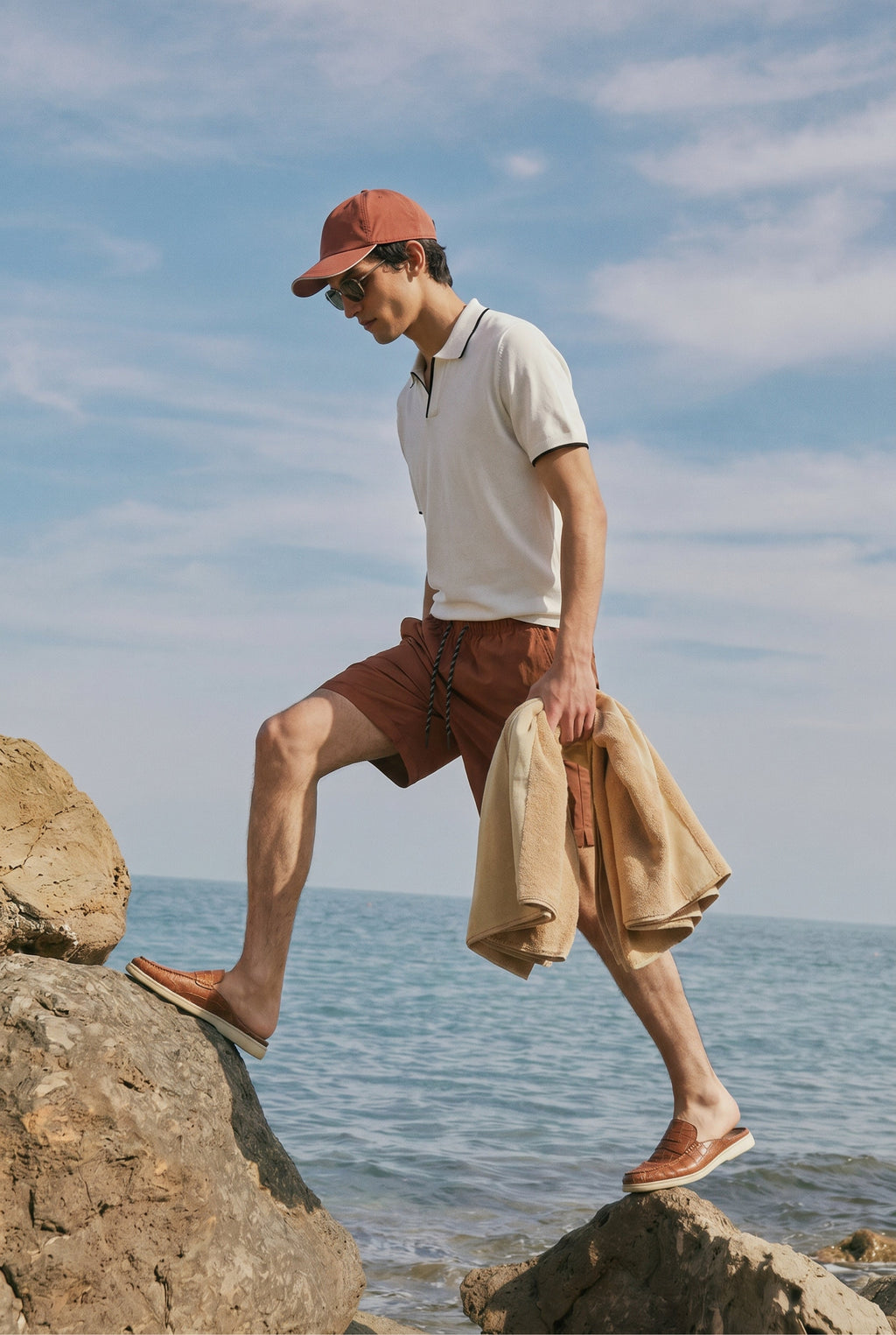 Yacht Mule nubuck krokodillebrun