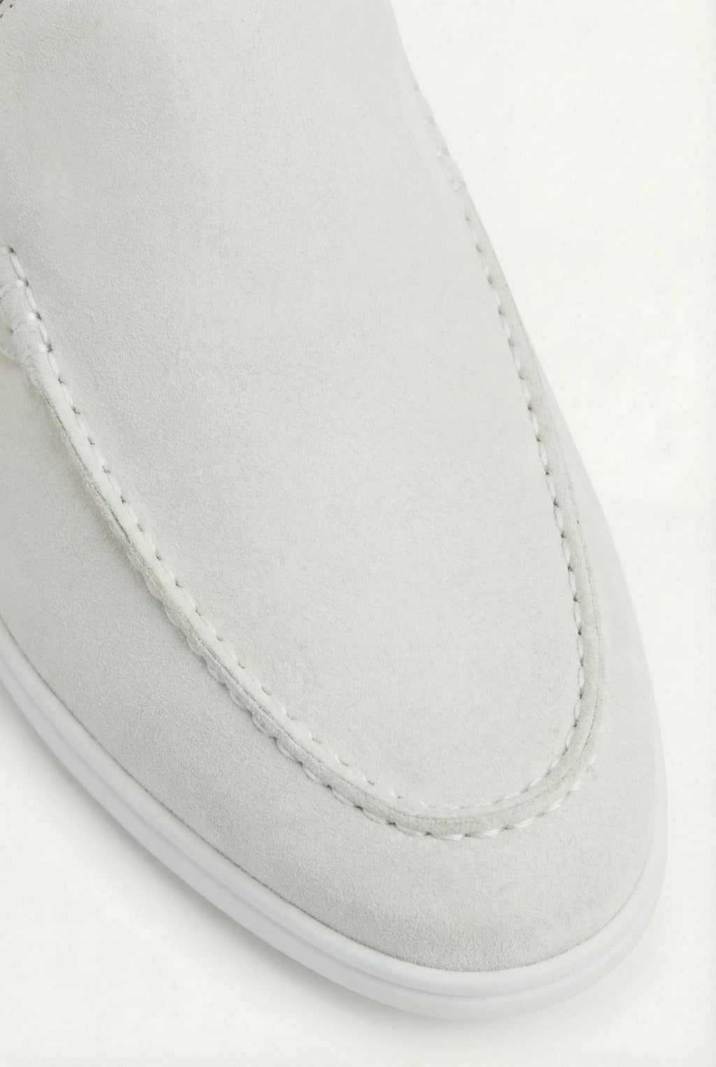 Yacht ruskind mule hvid