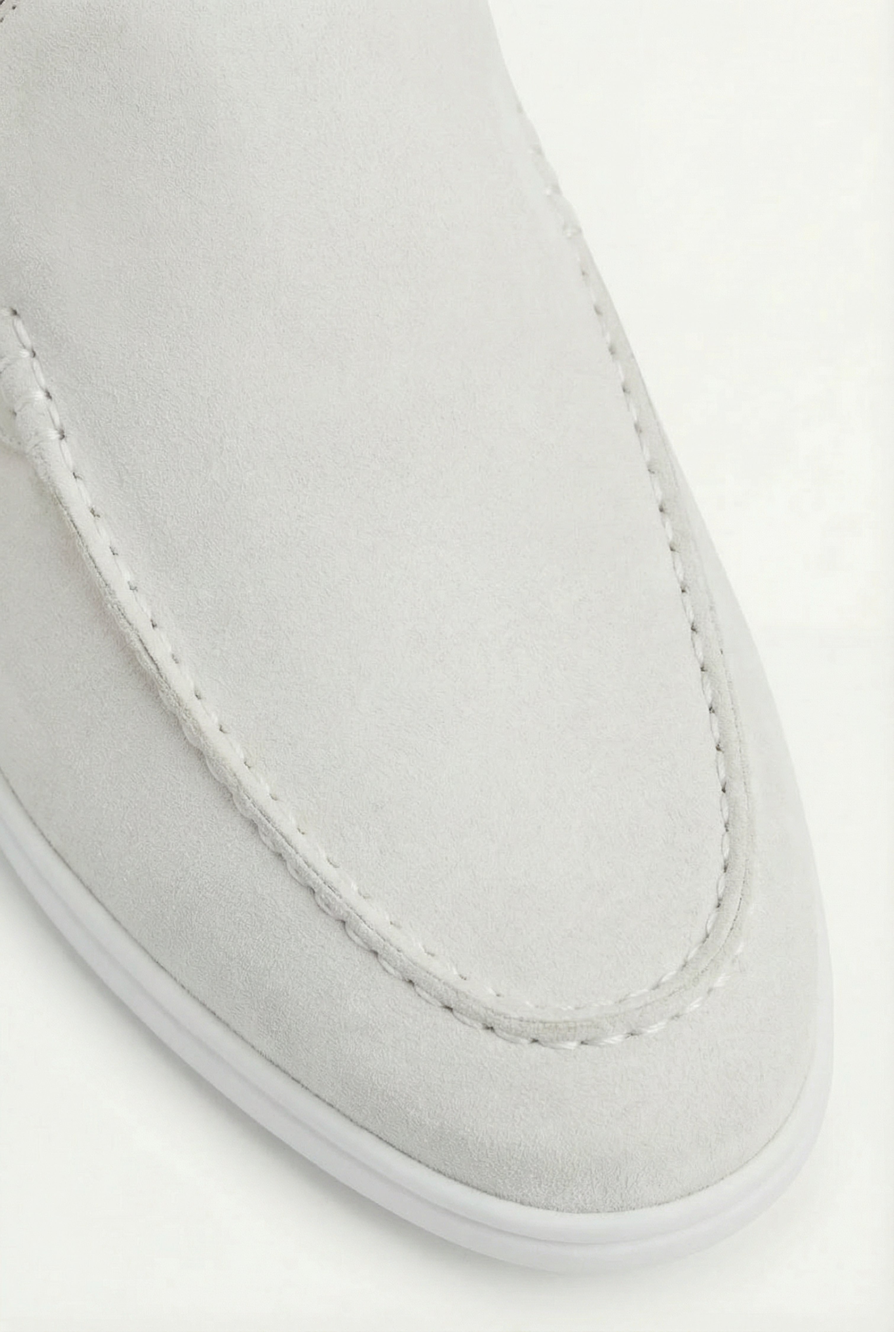 Yacht ruskind mule hvid