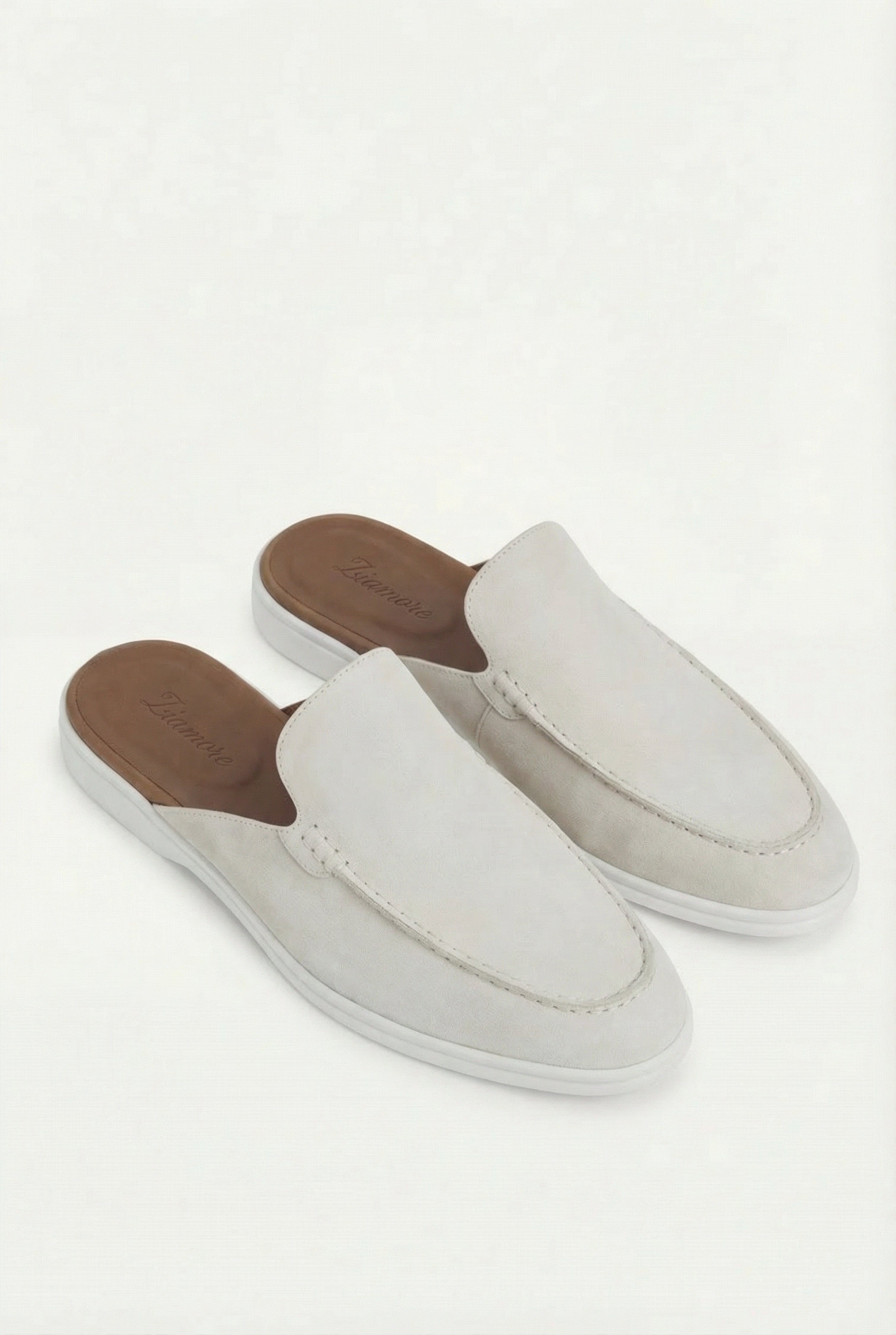 Yacht ruskind mule hvid