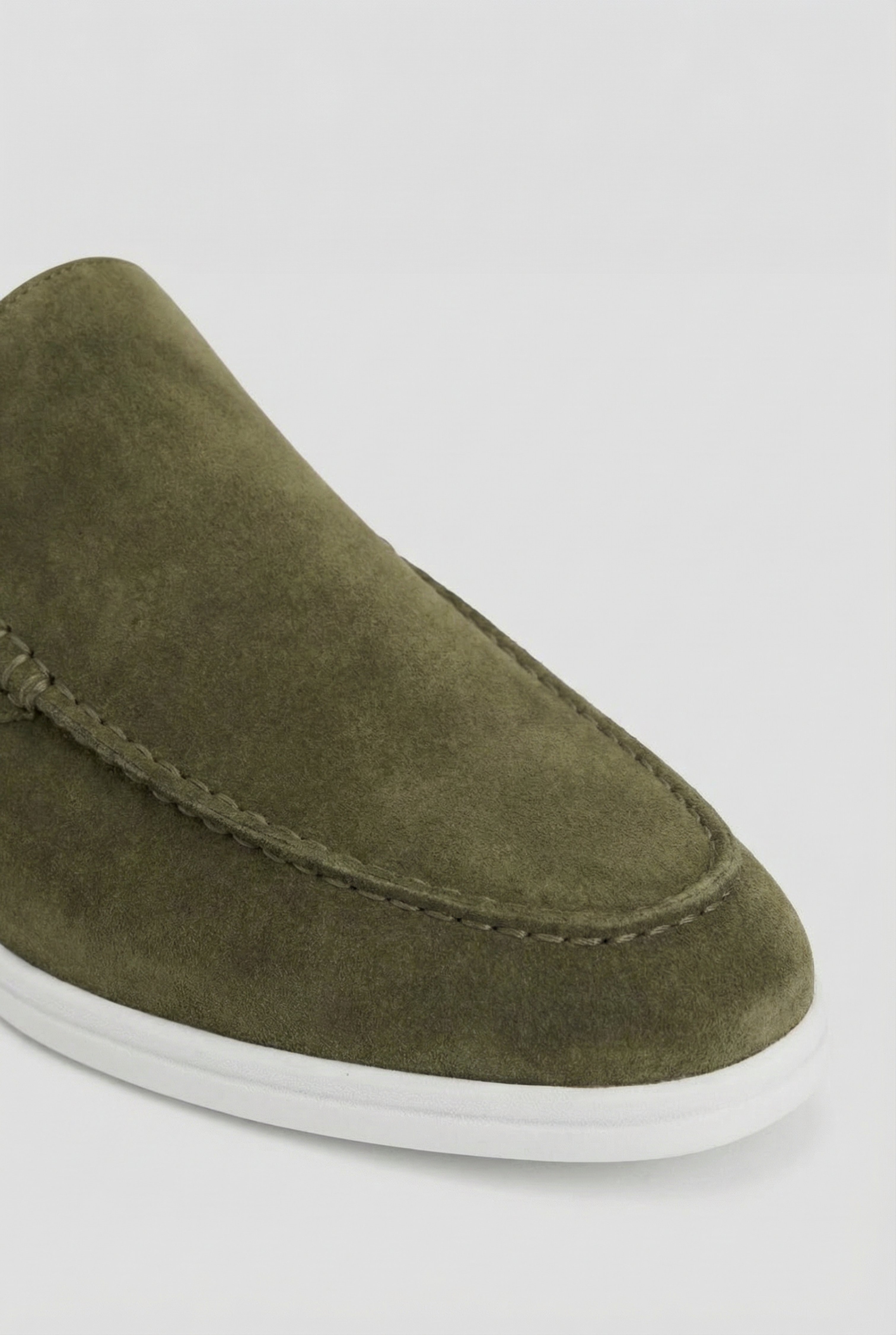 Jacht suede mule salviegrøn