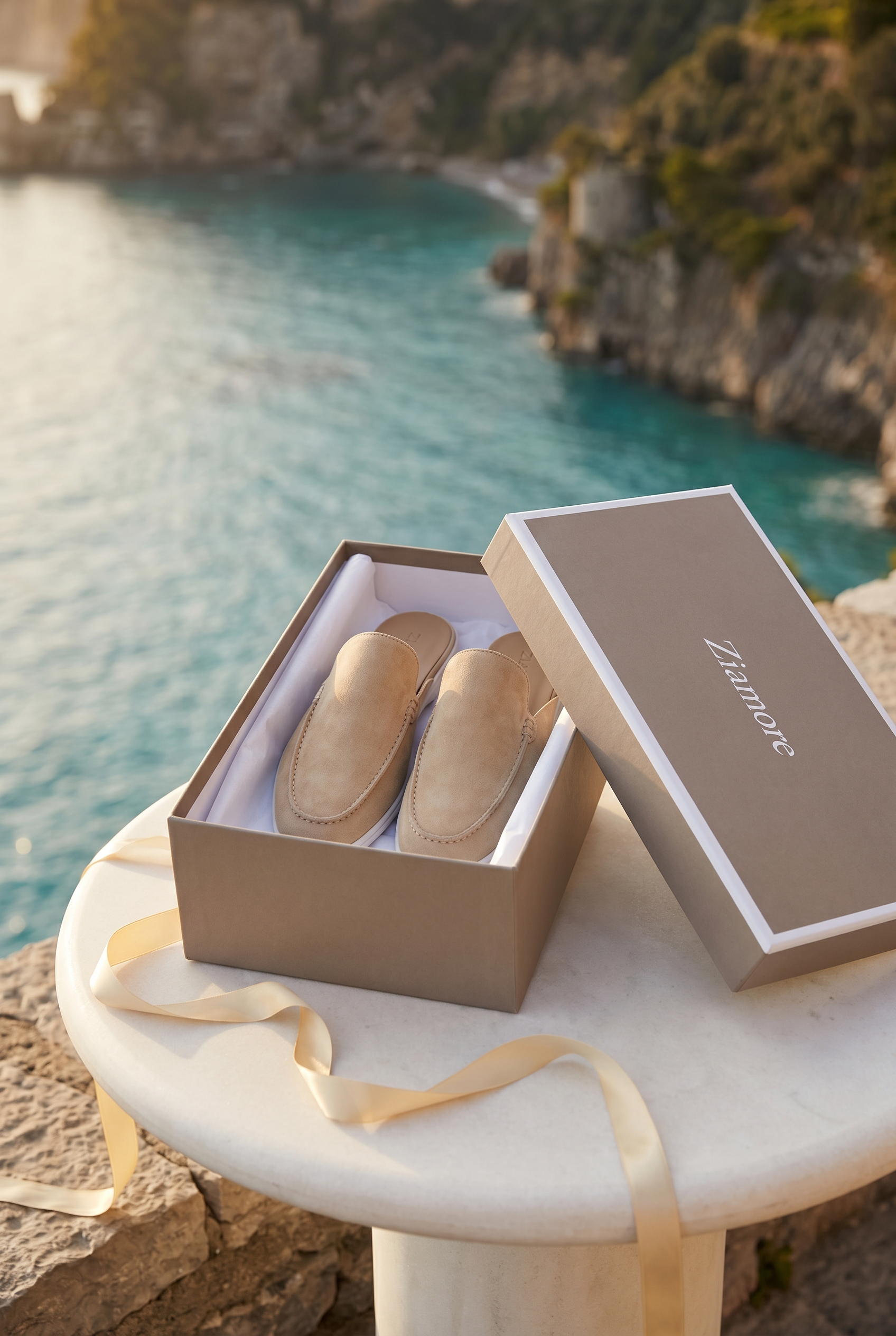 Yacht ruskindsmule beige
