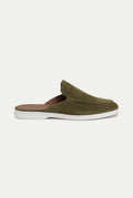 Jacht suede mule salviegrøn