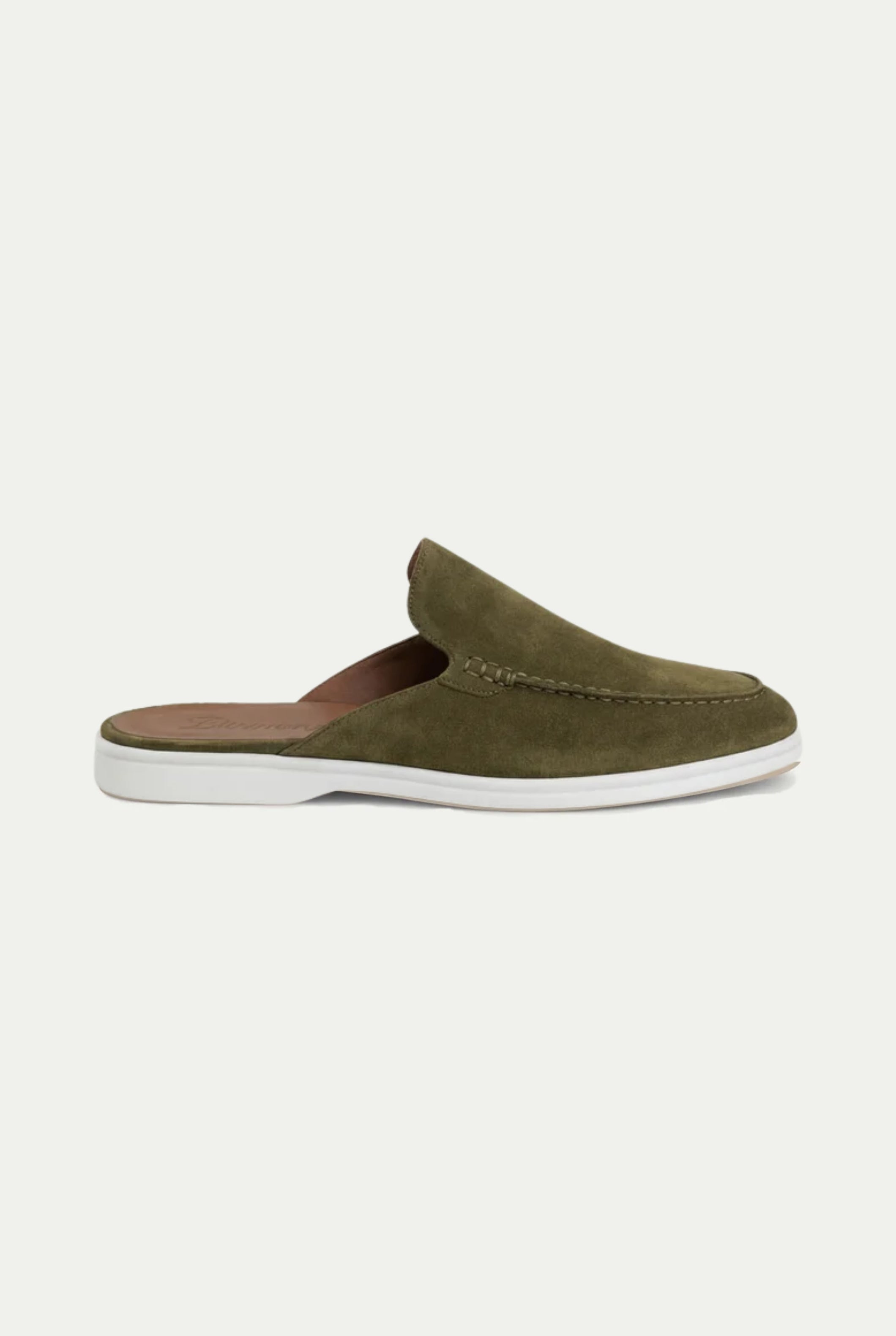 Jacht suede mule salviegrøn