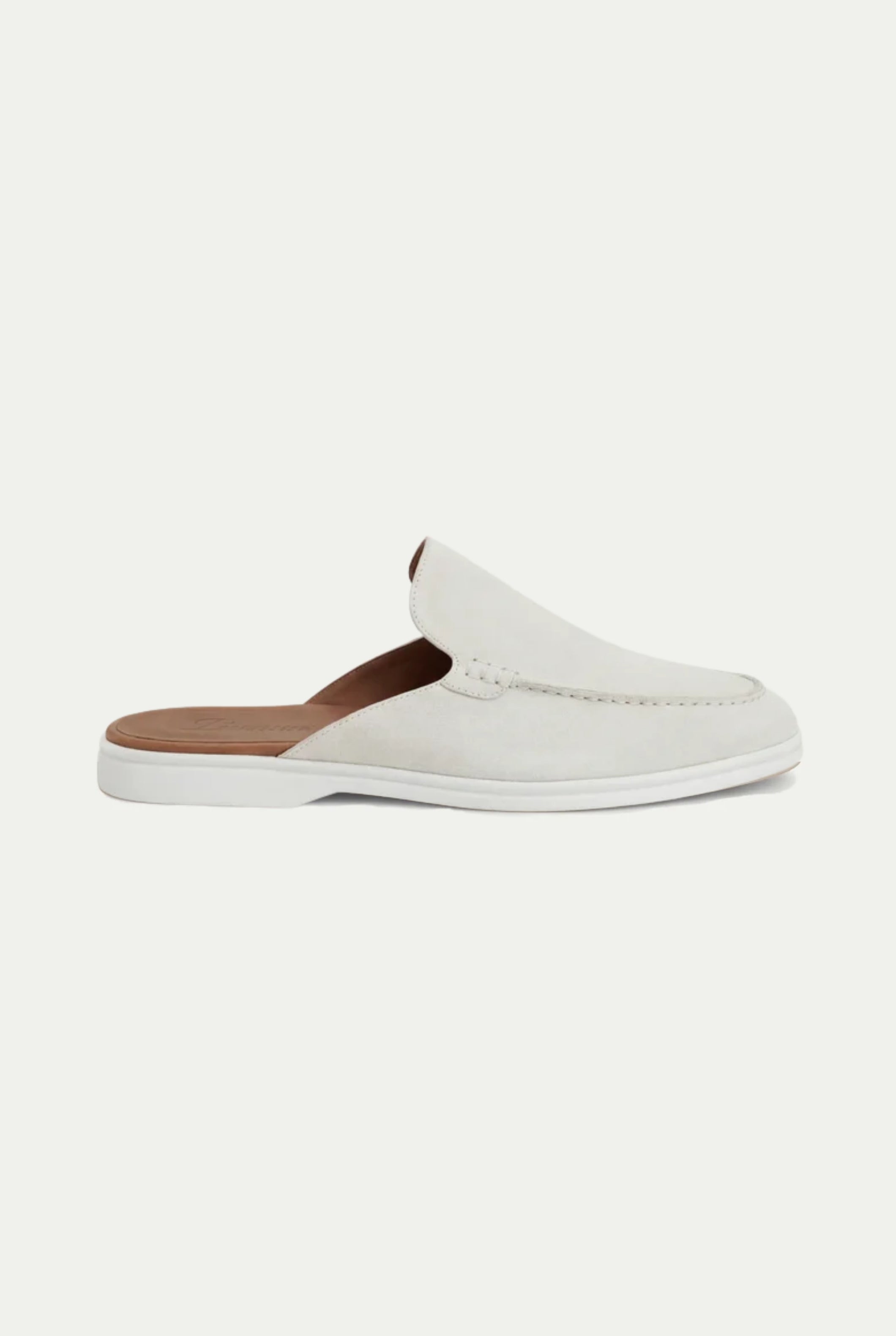 Yacht ruskind mule hvid