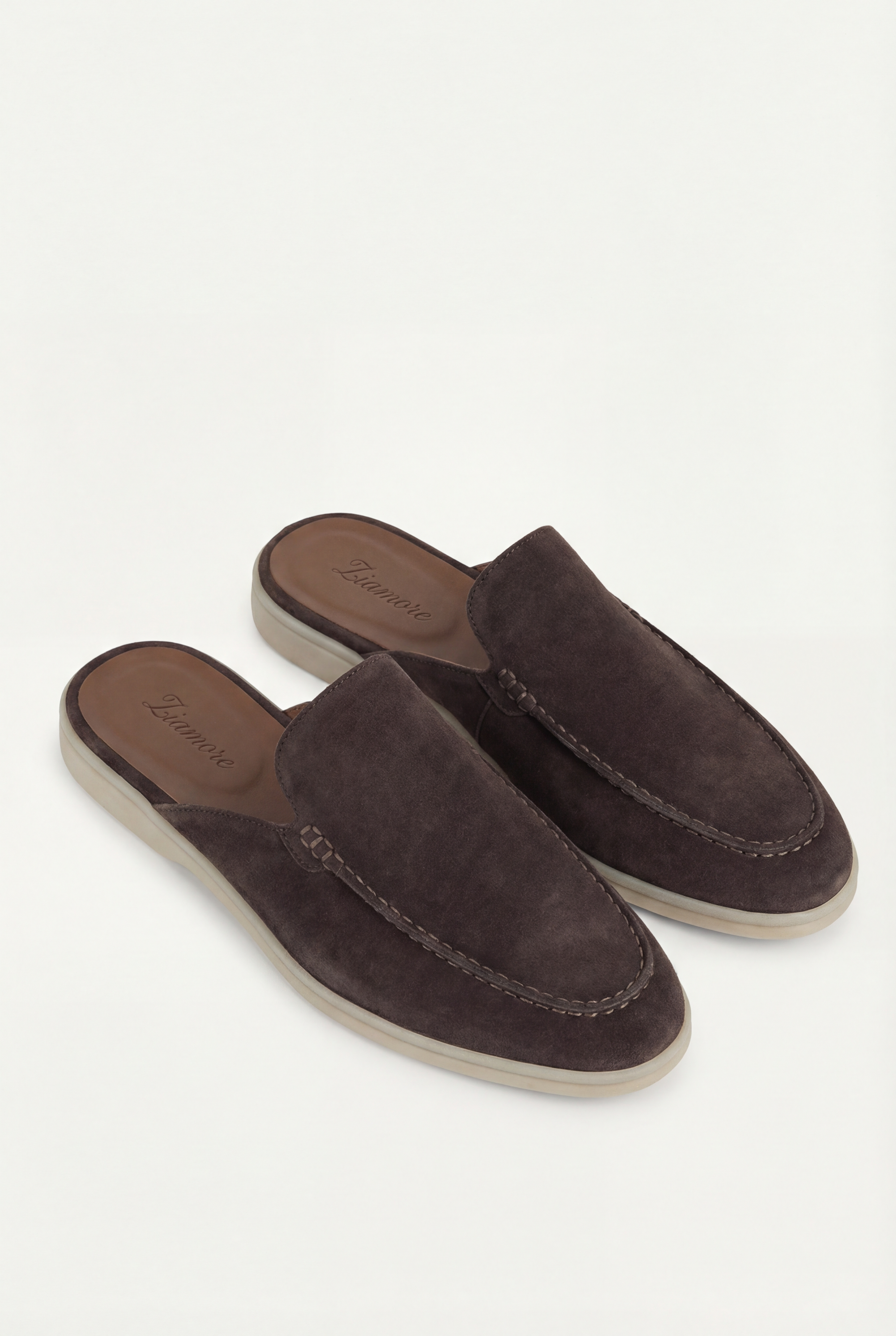Yacht ruskind mule brun